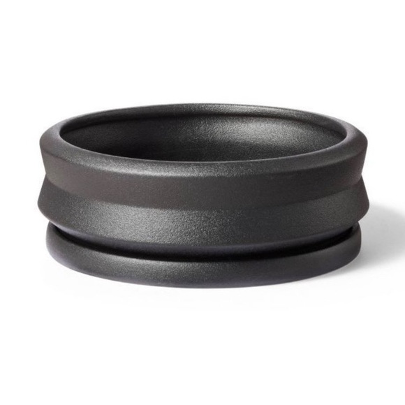 Hilton Carter Other - Hilton Carter for Target Black Stoneware Planter 9" Circular Design NEW